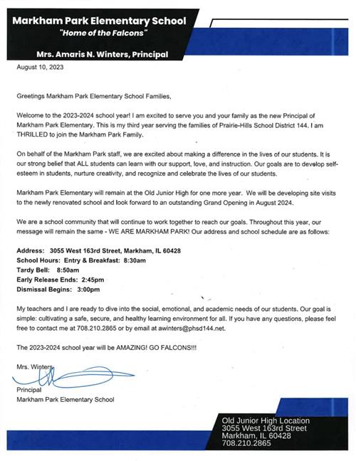 mp letter